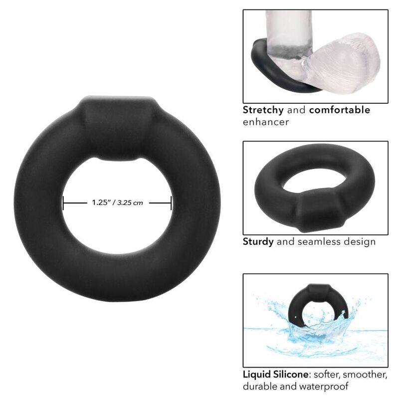 CalExotics Alpha Optimum Ring Black - Anillo de Placer