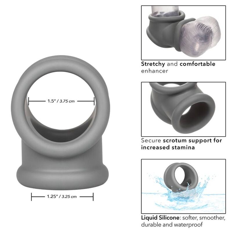 CalExotics Alpha Precision Ring Grey - Anillo Peniano