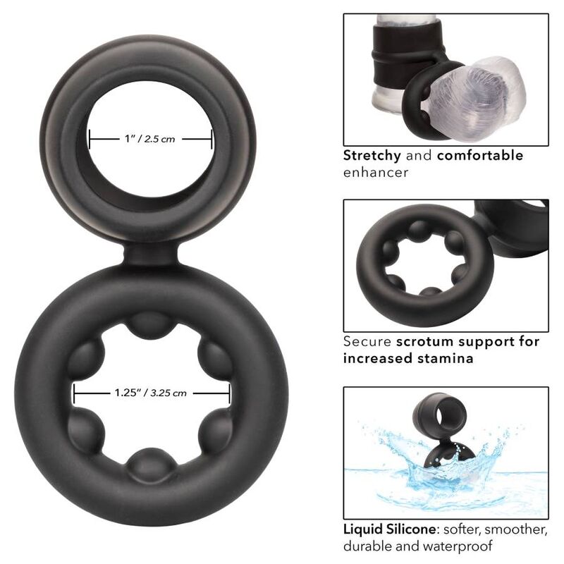 CalExotics Alpha Dual Magnum Ring Black - Anillo Potenciador