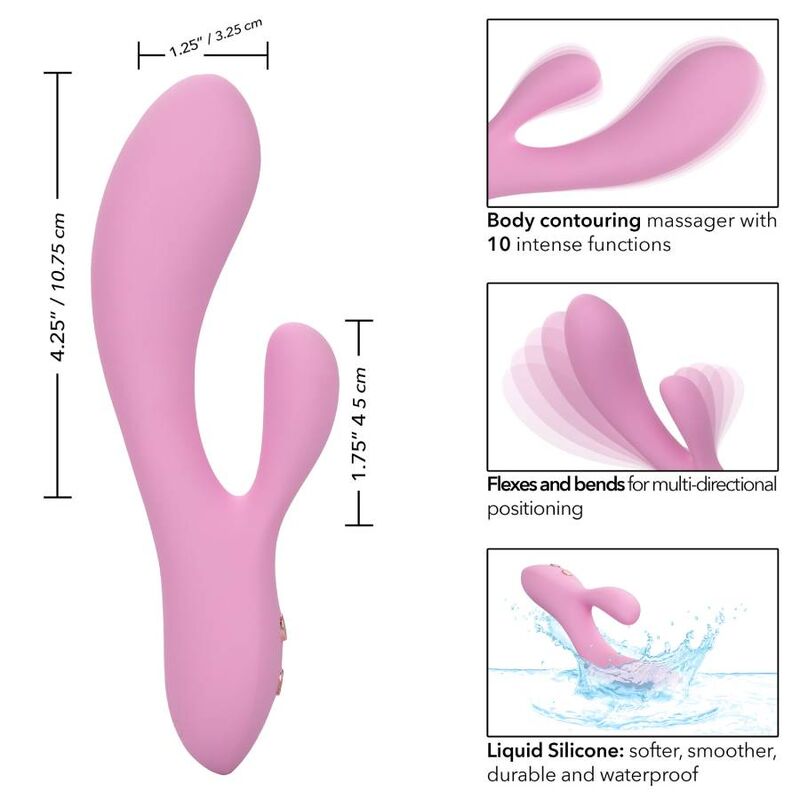 CalExotics Contour Zoie Pink - Vibrador de Diseño Ergonómico