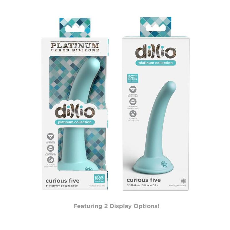 Dillio Curious Five - Dildo Verde 12,7 cm
