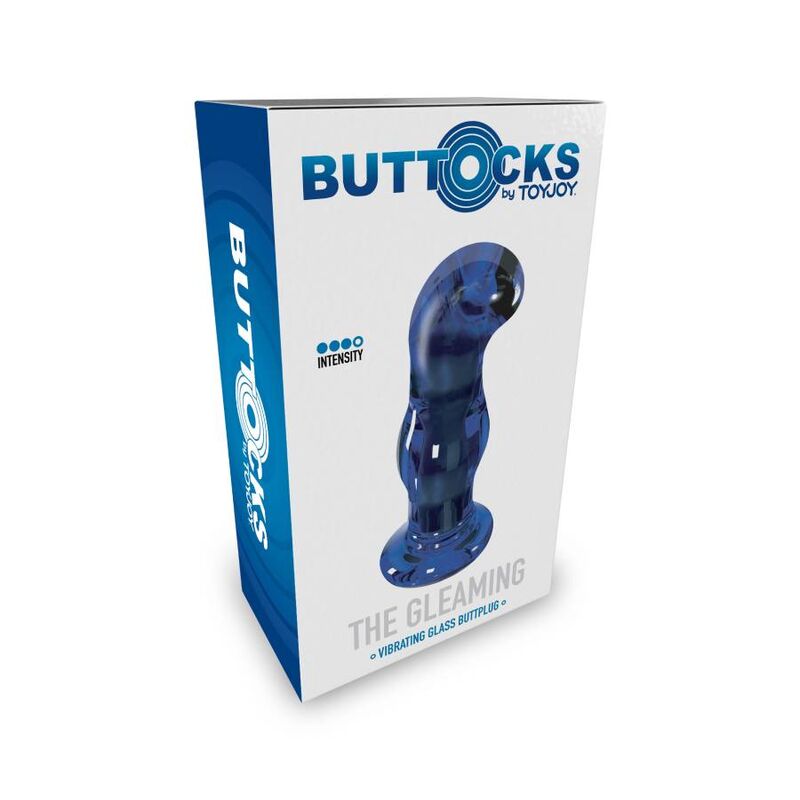 TOYJOY The Gleaming - Plug Anal de Vidrio Vibrante con 5 Modos