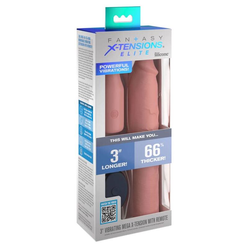 Fantasy X-Tensions Sleeve 22,86 cm + Plug 7,62 cm con Control Remoto