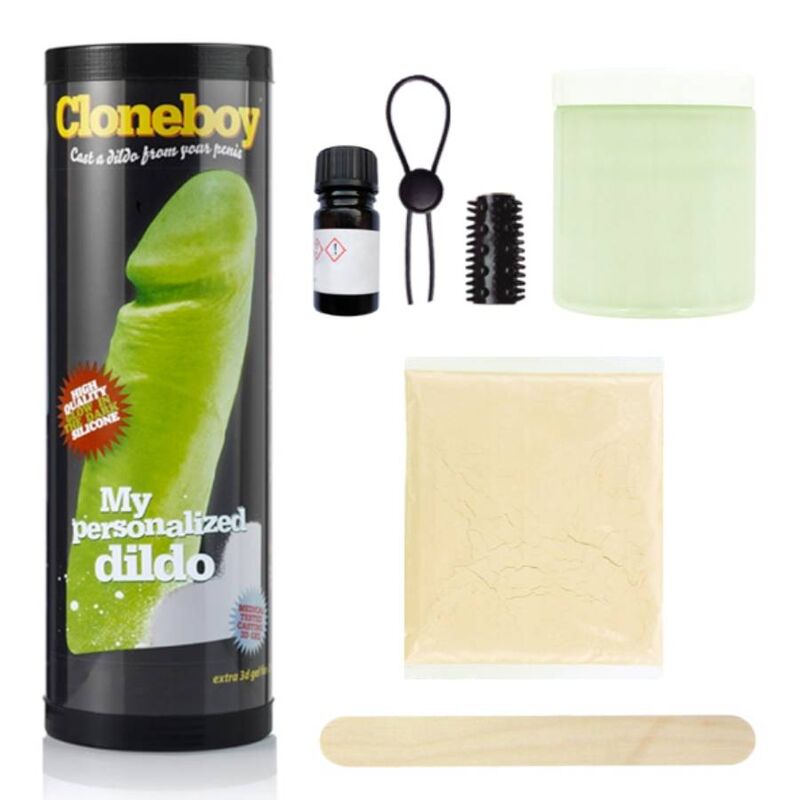 Cloneboy Glow in the Dark - Kit Moldeador de Pene con Anillo Erector
