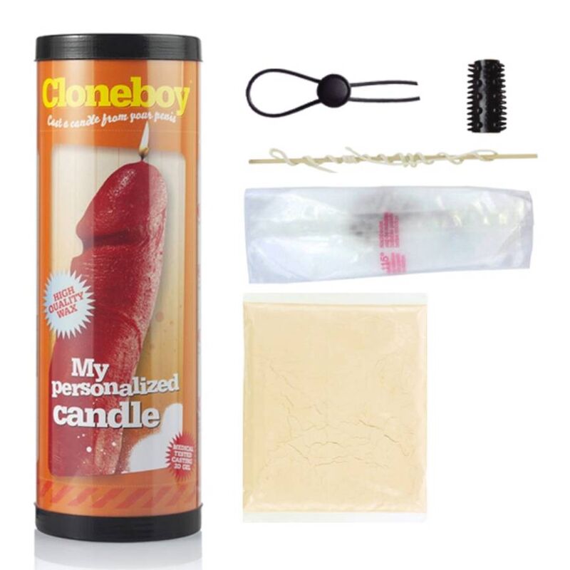 CLONEBOY Candle-Shaped Penis Cloner - Kit de Moldeo con Vela Roja