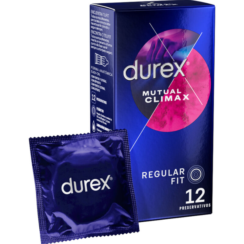 Durex Climax Mutuo 12 Unidades - Preservativos con Puntos y Estrías