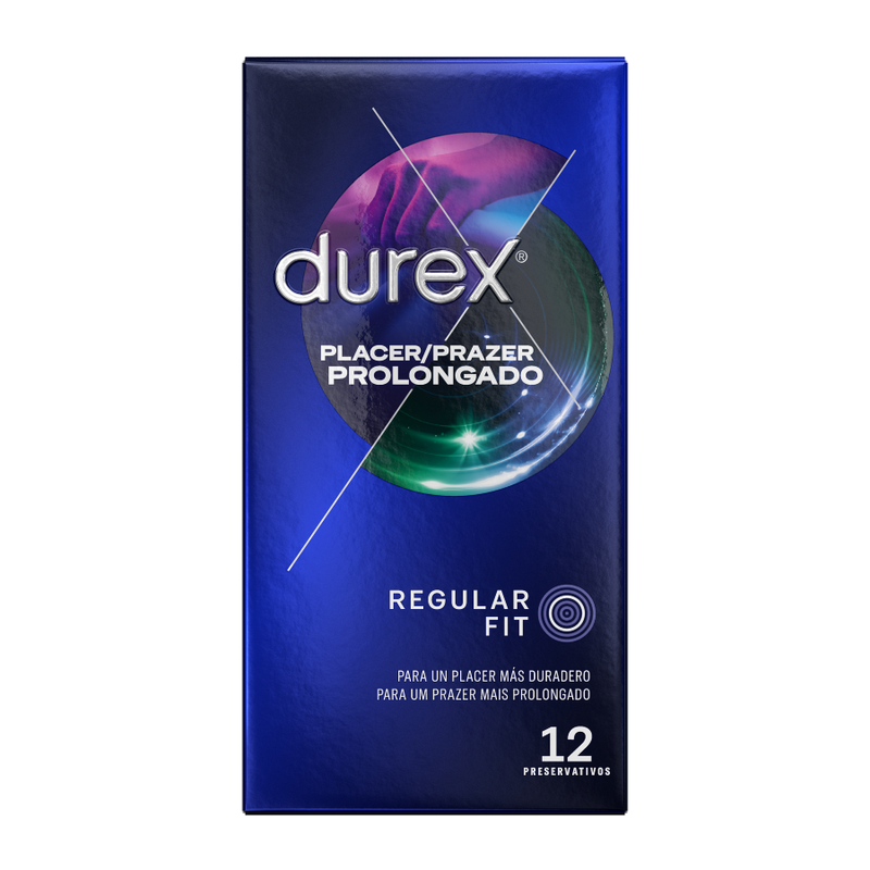 Durex Placer Prolongado - Preservativos Retardantes 12 Unidades