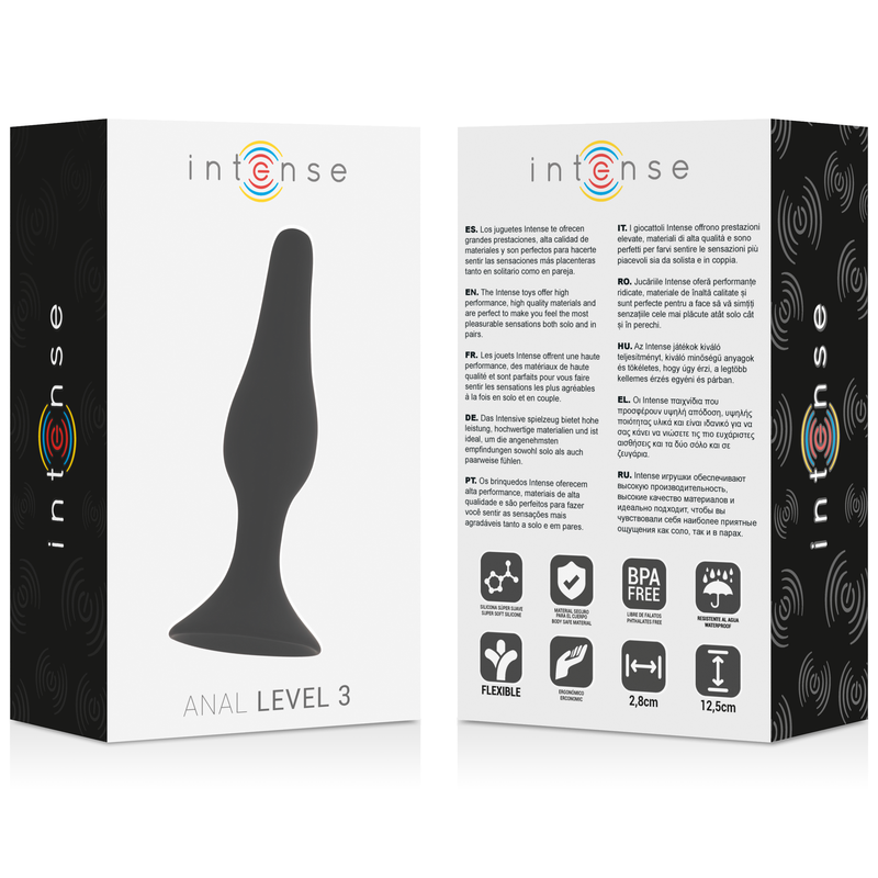 Intense Anal Level 3 Negro 12.5cm