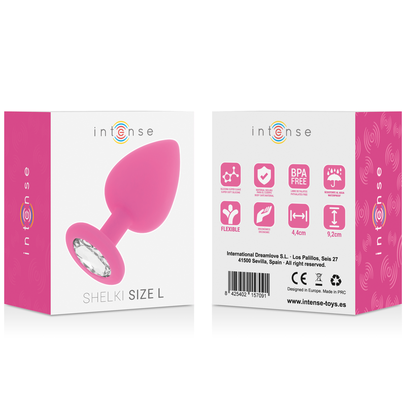 Intense Shelki L Plug Anal Fuchsia - Silicona Médica Flexible