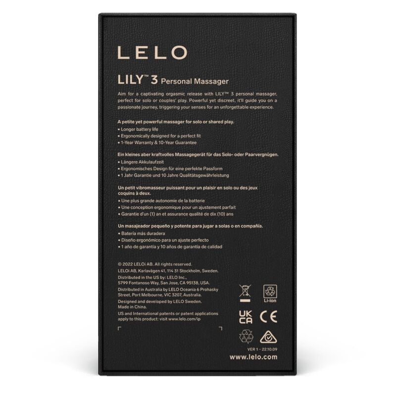 LELO Lily 3 Personal Massager Aqua Green