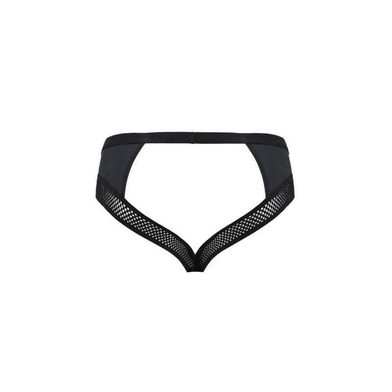 Passion 030 Open Slip Tom Black - Jockstrap Hombre S/M