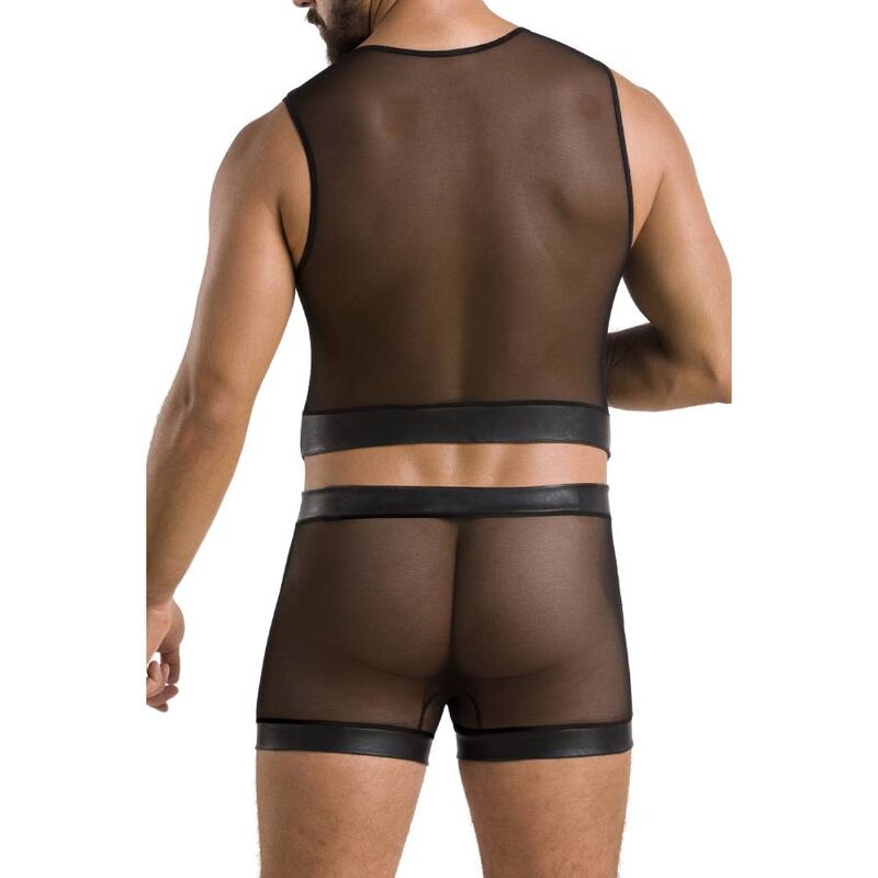 Passion Men 053 Set William Black - Lencería Masculina Talla S/M