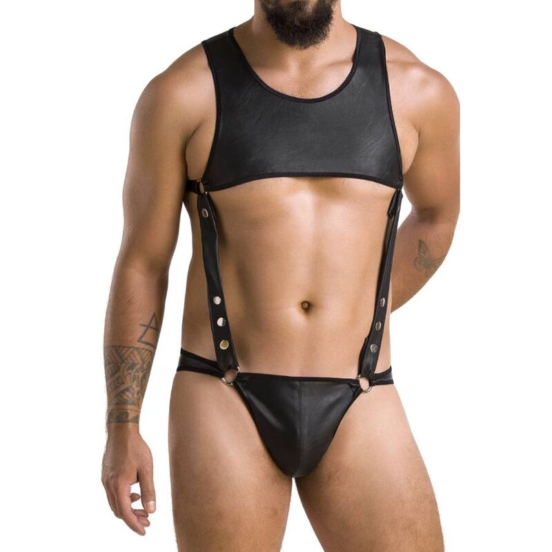 Passion 056 Body Adam Black - Arnés Masculino Talla S/M