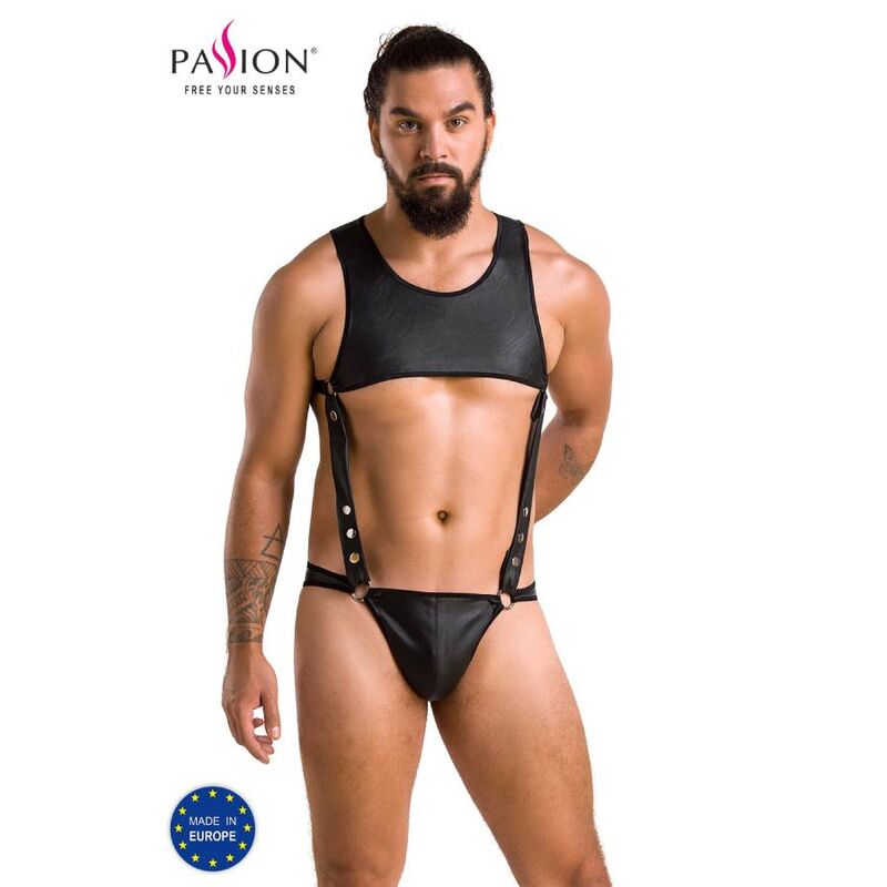 Passion 056 Body Adam Black - Arnés Masculino Talla S/M