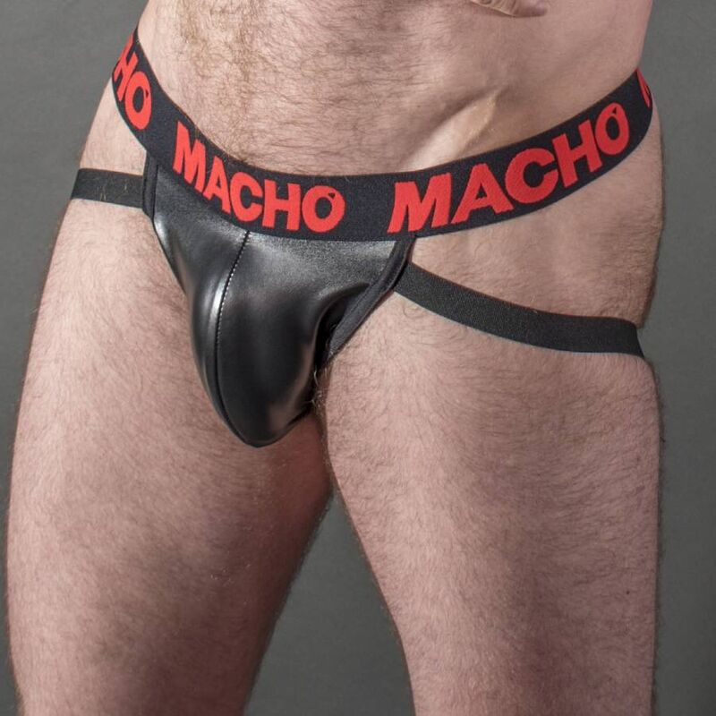 Macho MX25RC Jock Red Leather - Talla S