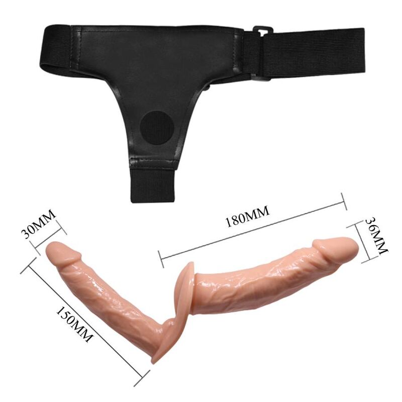 Baile Ultra Passionate Double Dildos with Harness