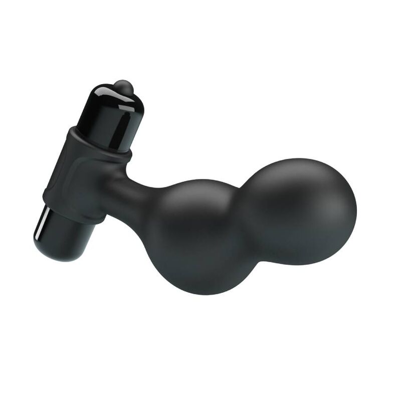 Mr Play Black Silicone Vibrator Anal Plug - 10 Modos de Vibración
