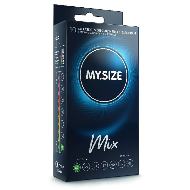 My Size Mix Preservativos 47 mm - Pack 10 Unidades