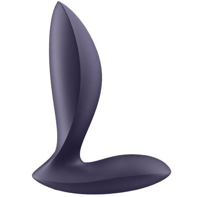 Satisfyer Power Plug Purple - Plug Vibrador con 12 Modos