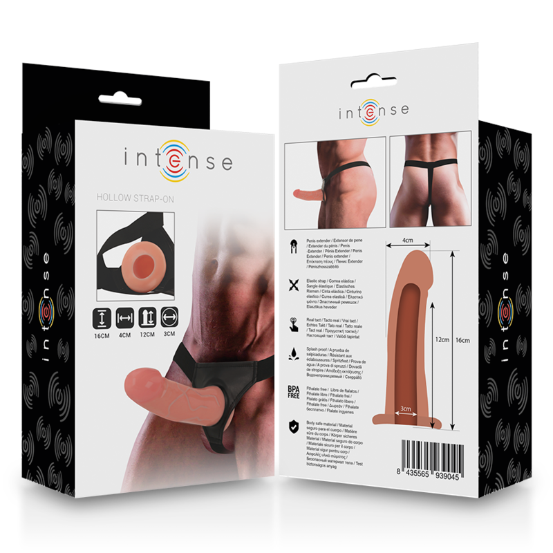 Intense Hollow Harness with Dildo 16 x 3 cm