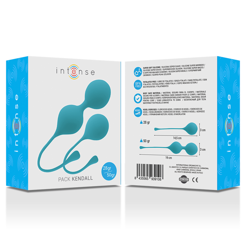 INTENSE Bolas Kegel Pack Kendall Azul - Ejercicio de Suelo Pélvico