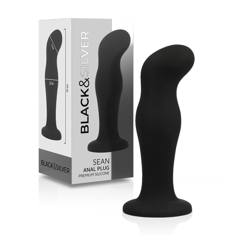 BLACK&SILVER SEAN Plug Anal Premium Silicona Médica Negro