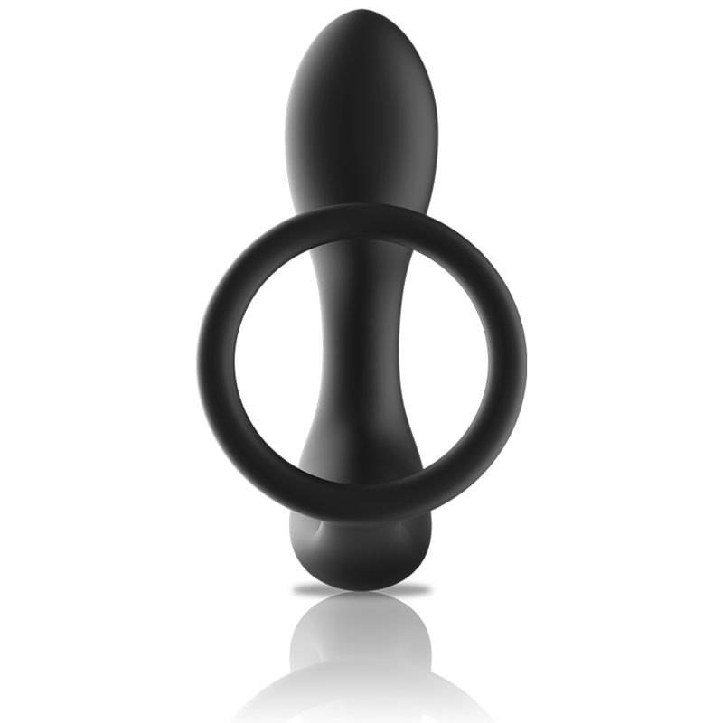 BLACK&SILVER Masajeador Anal con Control Remoto Recargable Silicona