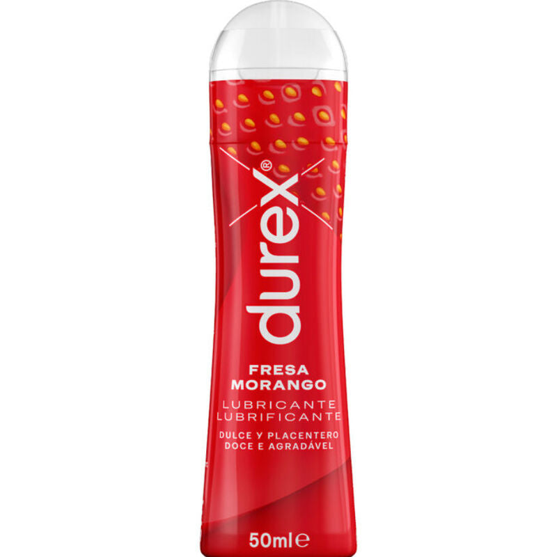 Durex Play Fresa - Lubricante Íntimo 50 ml con Sabor a Fresa