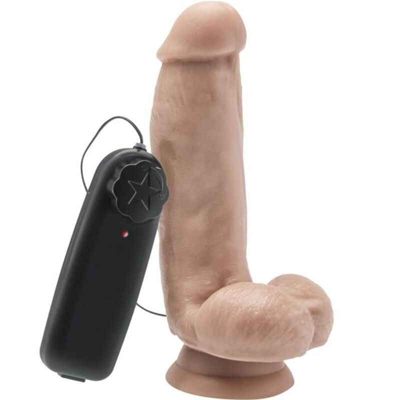 Get Real Dildo 12 cm con Bolas y Vibración