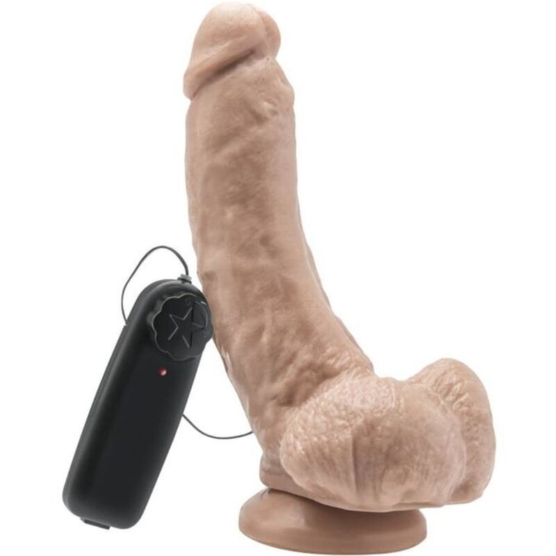 Get Real Dildo 20,5 cm con Bolas y Vibración