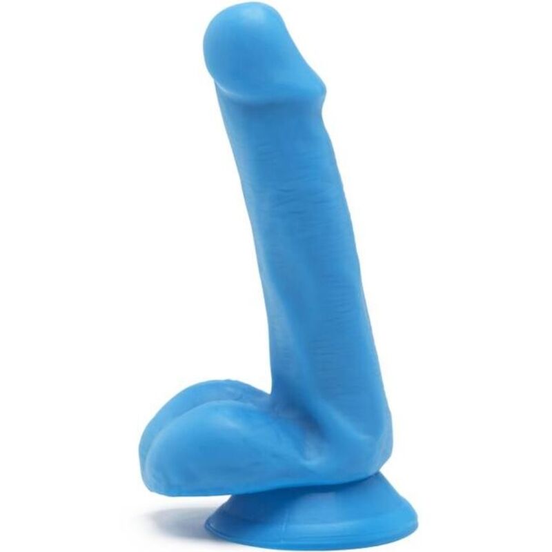 Get Real Happy Dicks Dildo 12 cm con Bolas Azul