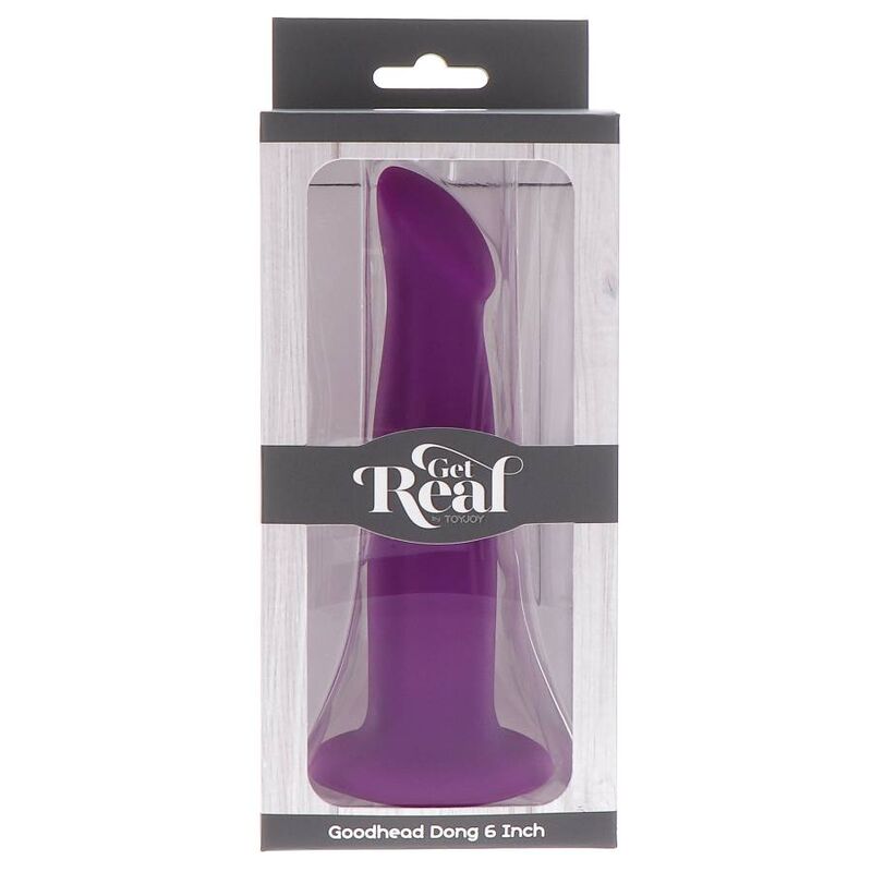 Get Real Goodhead Dong 12 cm Púrpura