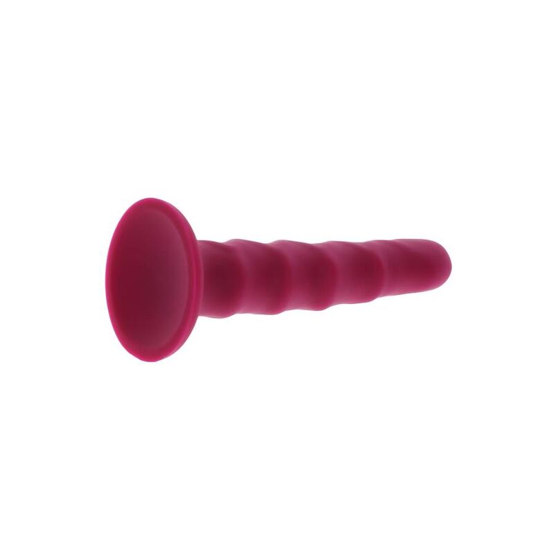 Get Real Ribbed Dong 12 cm Rojo