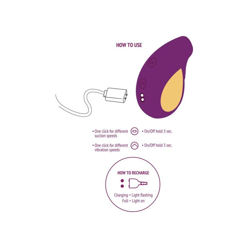 XOCOON Divine Love Stimulator Purple - Estimulador de Placer para Parejas