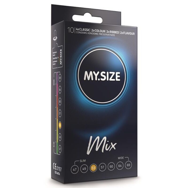My Size Mix Condoms 53 mm - Pack 10 Unidades