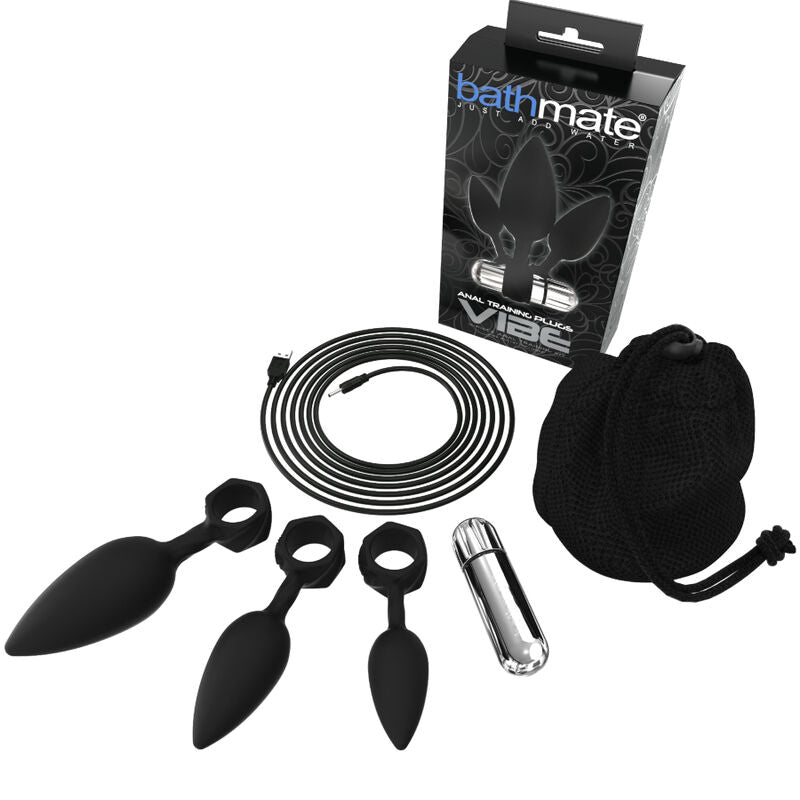 Bathmate Anal Training Plugs Vibe - Set de 3 Plugs Anales Vibrantes