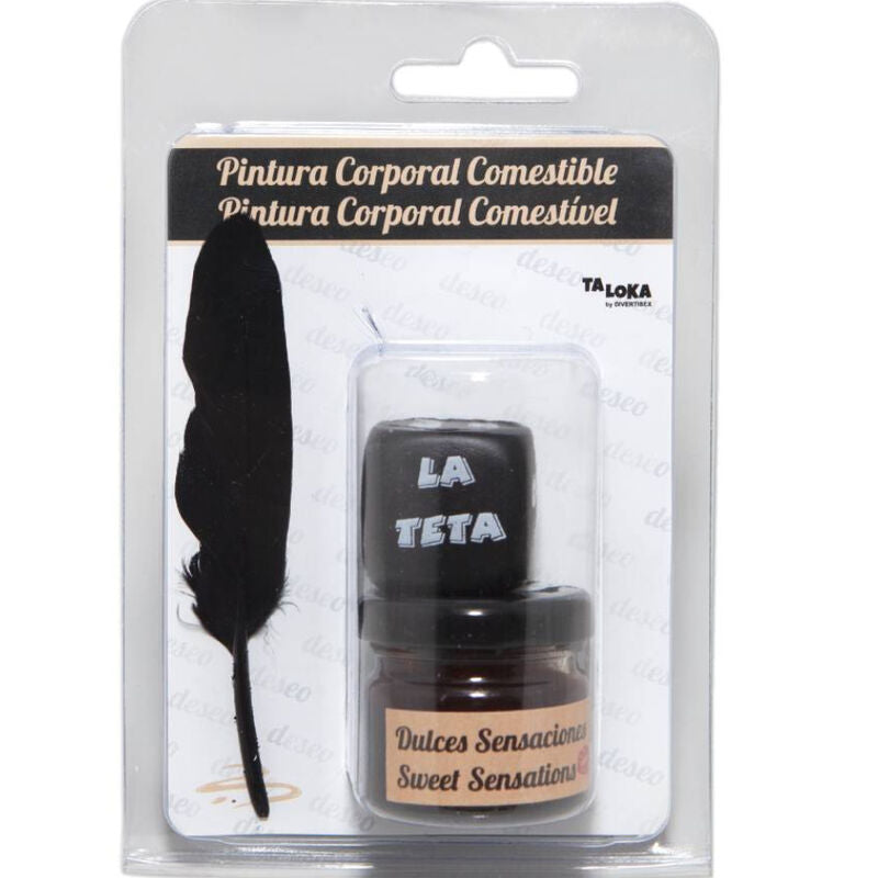 Pintura Corporal Comestible Taloka Sabor Chocolate con Dado