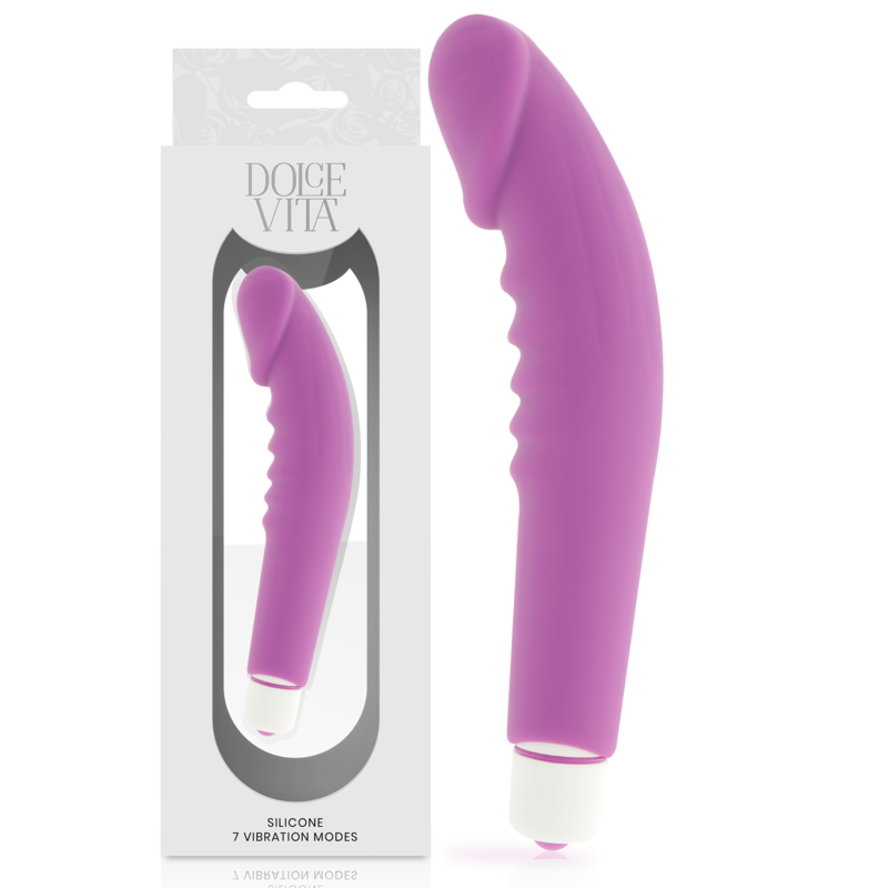 Dolce Vita Realistic Pleasure Vibrador de Silicona Lila