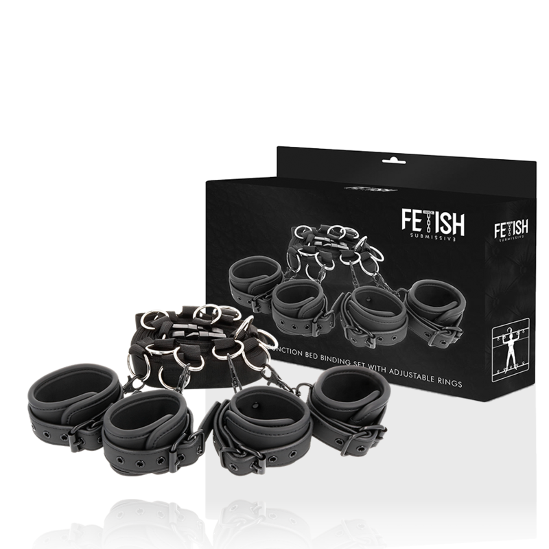 Fetish Submissive Set Ataduras Cama Luxury con Forro Neopreno