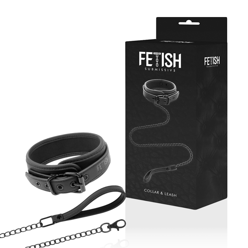 Collar Cadena Neopreno Fetish Submissive Bondage