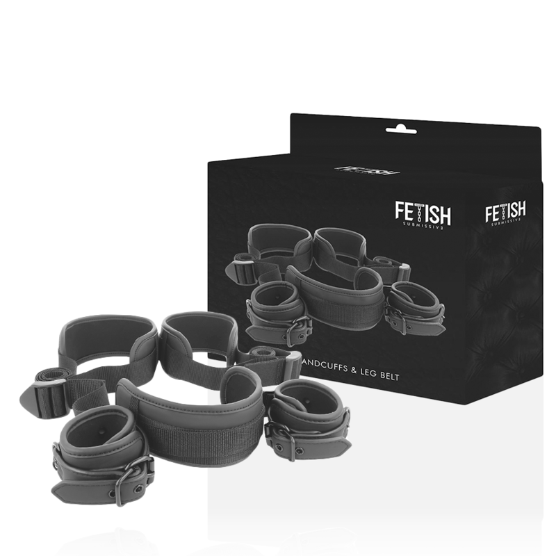 Fetish Submissive Open Legs Position - Esposas con Forro Neopreno