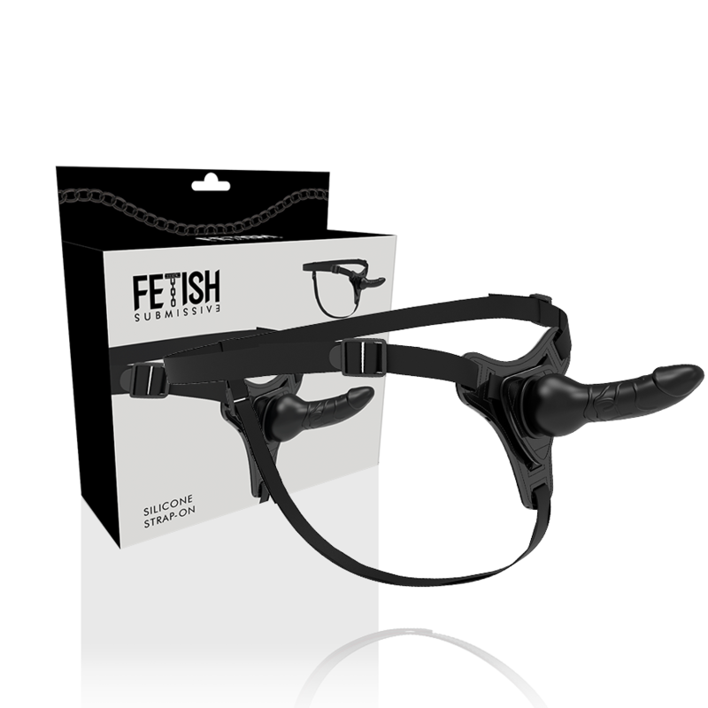 Fetish Submissive Harness Negro Silicona 16 cm