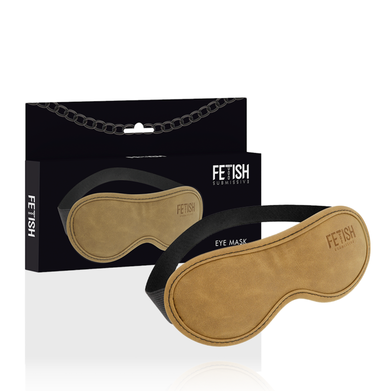 Fetish Submissive Origin - Antifaz de Piel Vegana con Forro de Neopreno