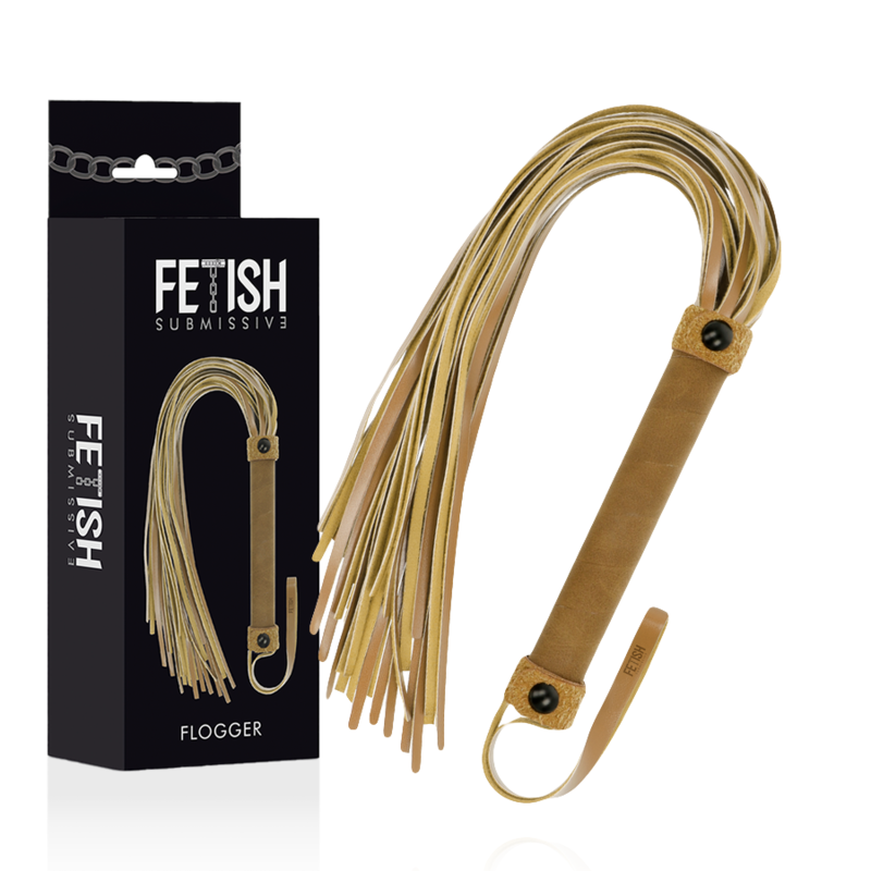 Fetish Submissive Origen - Látigo de Piel Sintética para BDSM