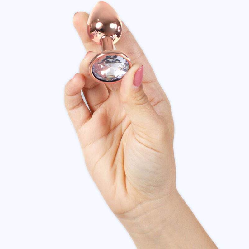 Secretplay Metal Butt Plug Rose Gold Small - 7 cm Aluminio Ultra Suave