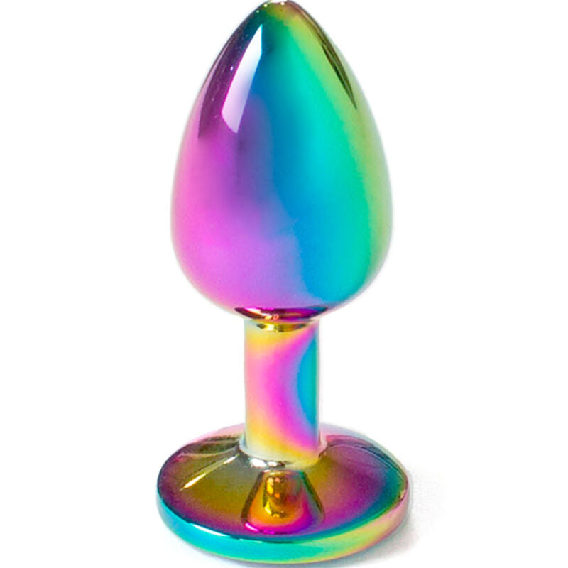 Secretplay Metal Butt Plug Rainbow - Tamaño Pequeño 7 cm