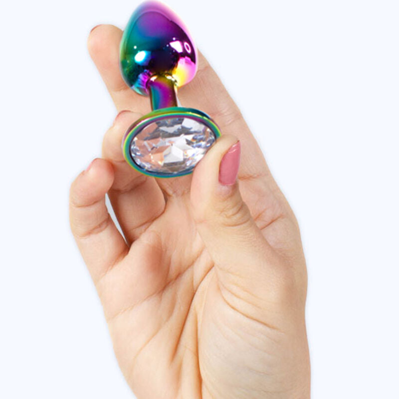 Secretplay Metal Butt Plug Rainbow - Tamaño Pequeño 7 cm