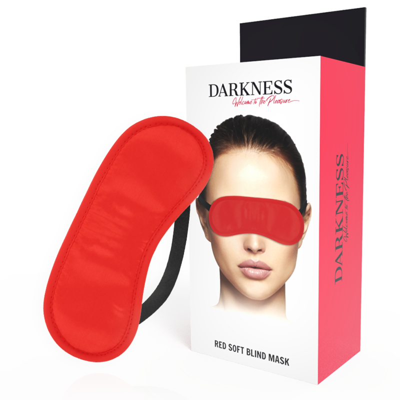 Darkness Straight Red Mask - Máscara de Ojos PVC Ajustable