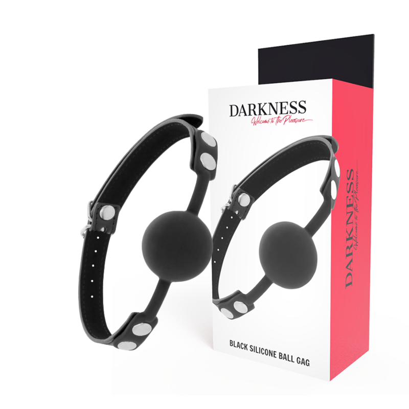 Darkness Black Silicone Gag - Mordaza de Silicona
