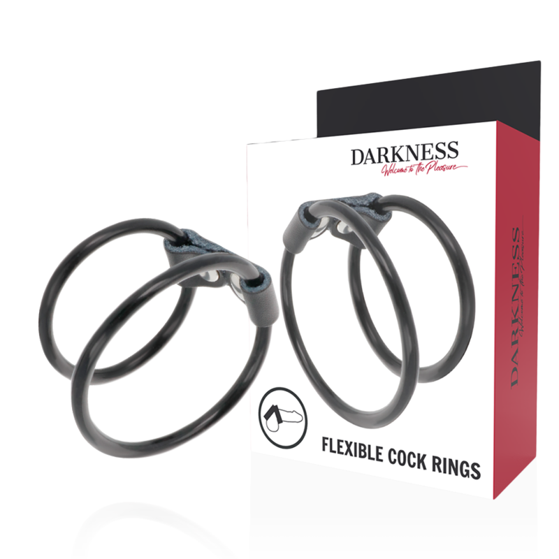 Darkness Double Flexible Penis Ring